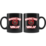 Marketing Ninja 11oz Black Mug