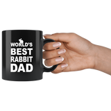 World's Best Rabbit Dad 11oz Black Mug