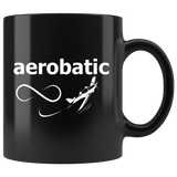 Aerobatic 11oz Black Mug