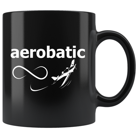 Aerobatic 11oz Black Mug