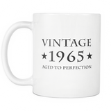 Vintage 1965 Aged To Perfection White Mug