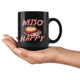 Miso Happy 11oz Black Mug