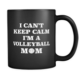 Volleyball Mom Black Mug