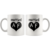 Married AF White Mug