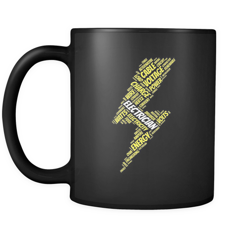 Electrician Black Mug