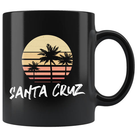 Santa Cruz 11oz Black Mug
