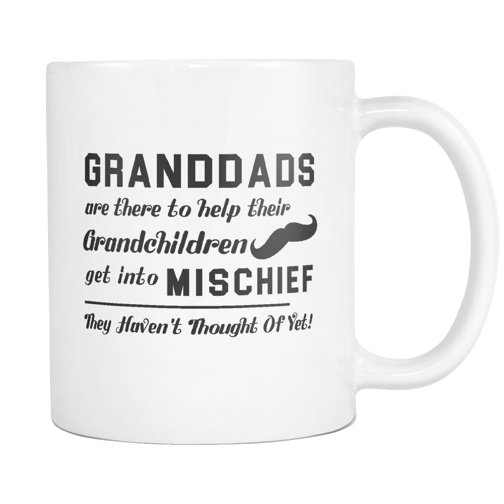 Granddads Are There To Help Their Grandchildren White Mug