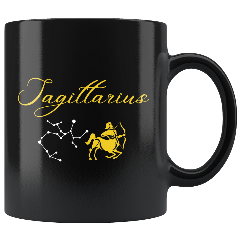 Sagittarius 11oz Black Mug