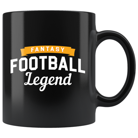 Fantasy Football Legend 11oz Black Mug