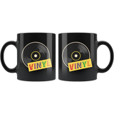Vinyl 11oz Black Mug
