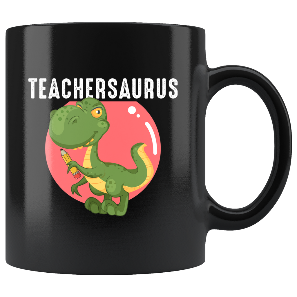 Teachersaurus 11oz Black Mug