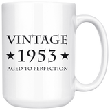 Vintage 1953 15oz white mug