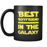 Best Boyfriend In The Galaxy Black Mug