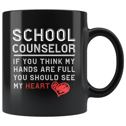 School Counselor 11oz Black Mug