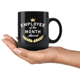 Employee Of The Month Award 11oz Black Mug