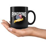 Ping Pong Master 11oz Black Mug