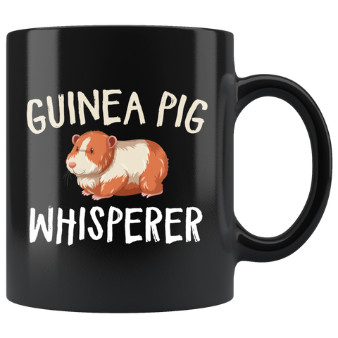 Guinea Pig Whisperer 11oz Black Mug