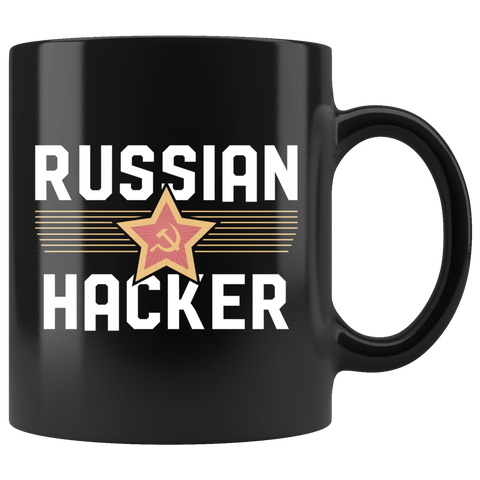 Russian Hacker 11oz Black Mug