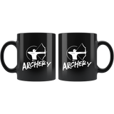 Archery 11oz Black Mug