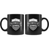Thermostat Police 11oz Black Mug